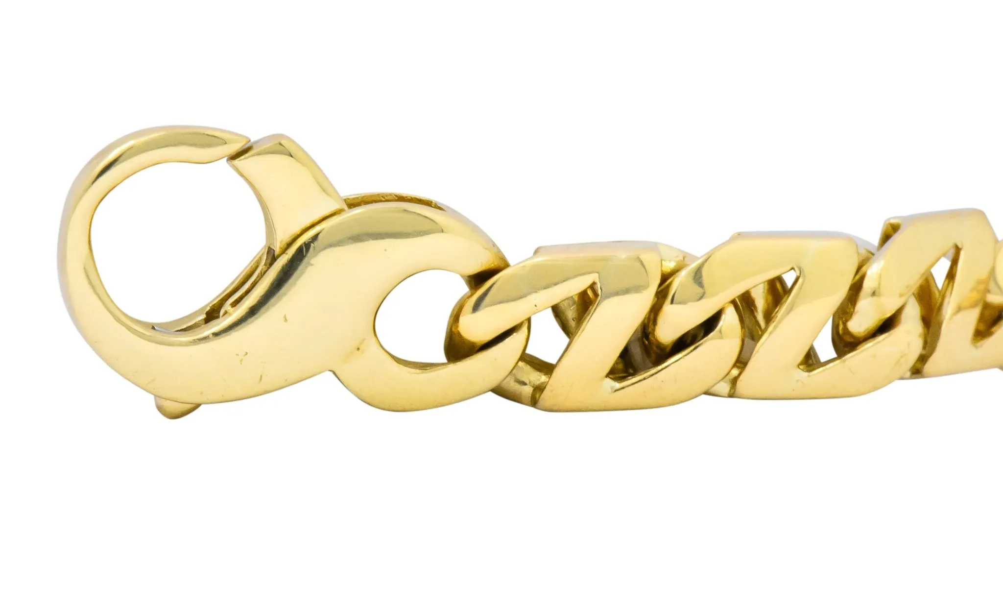 Tiffany & Co. 18 Karat Gold Italian Mariner Unisex Link Bracelet