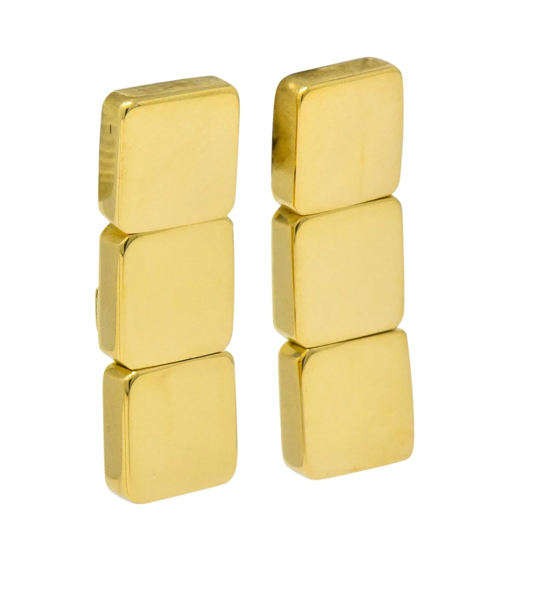 Tiffany & Co. Italy 18 Karat Gold Earrings Circa 2002
