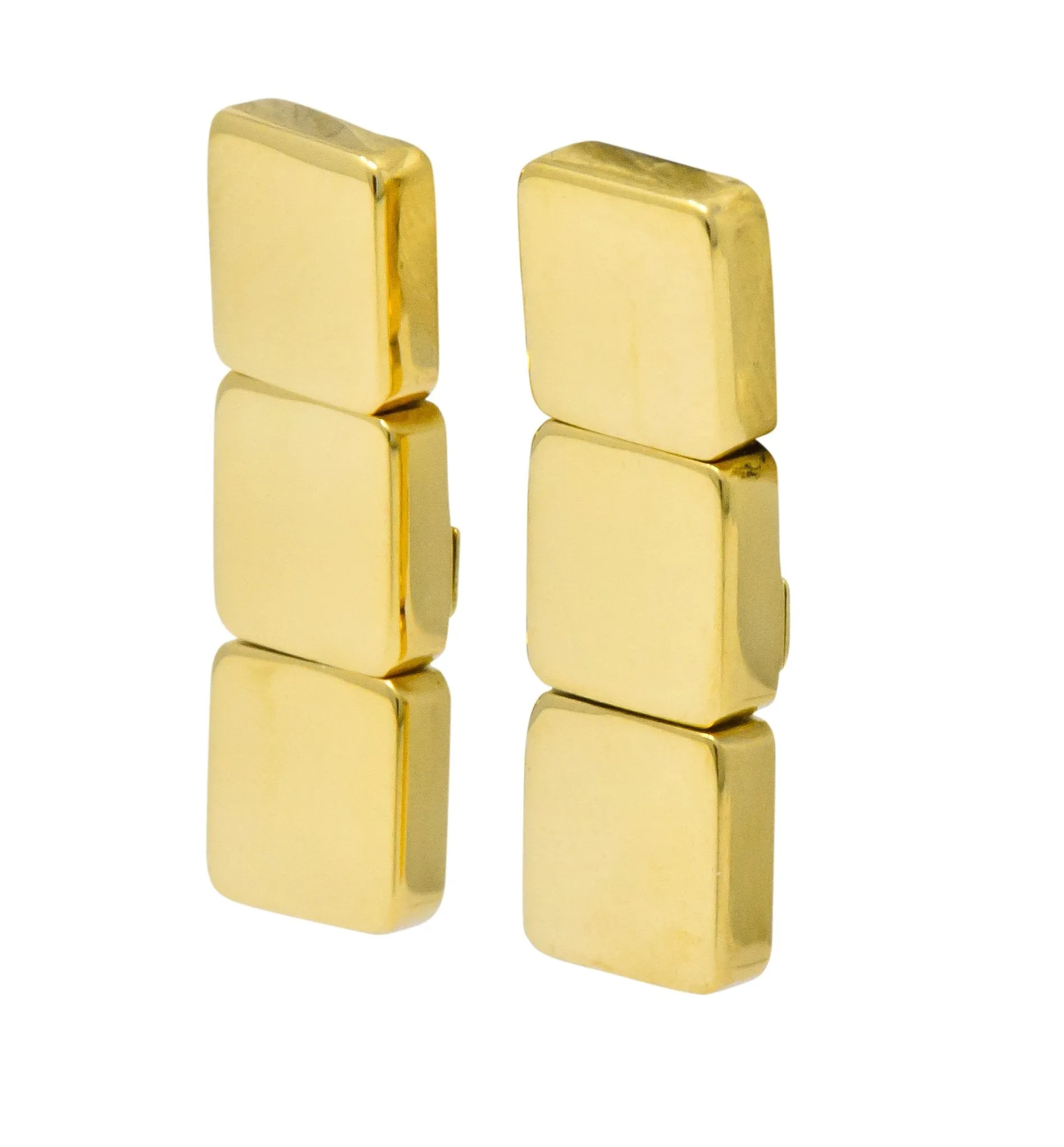 Tiffany & Co. Italy 18 Karat Gold Earrings Circa 2002