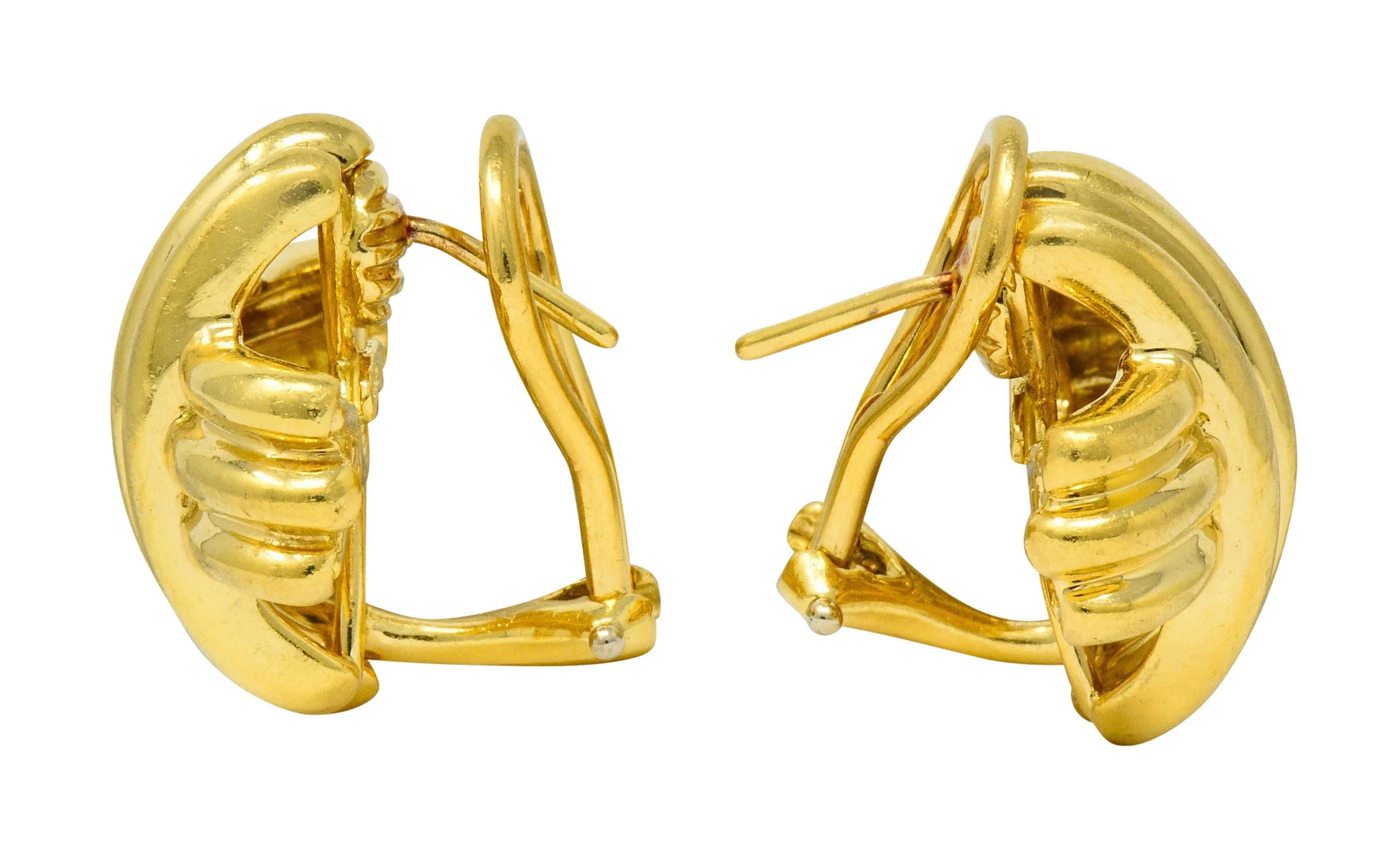 Tiffany & Co. Vintage 18 Karat Gold Signature X Cross Earrings