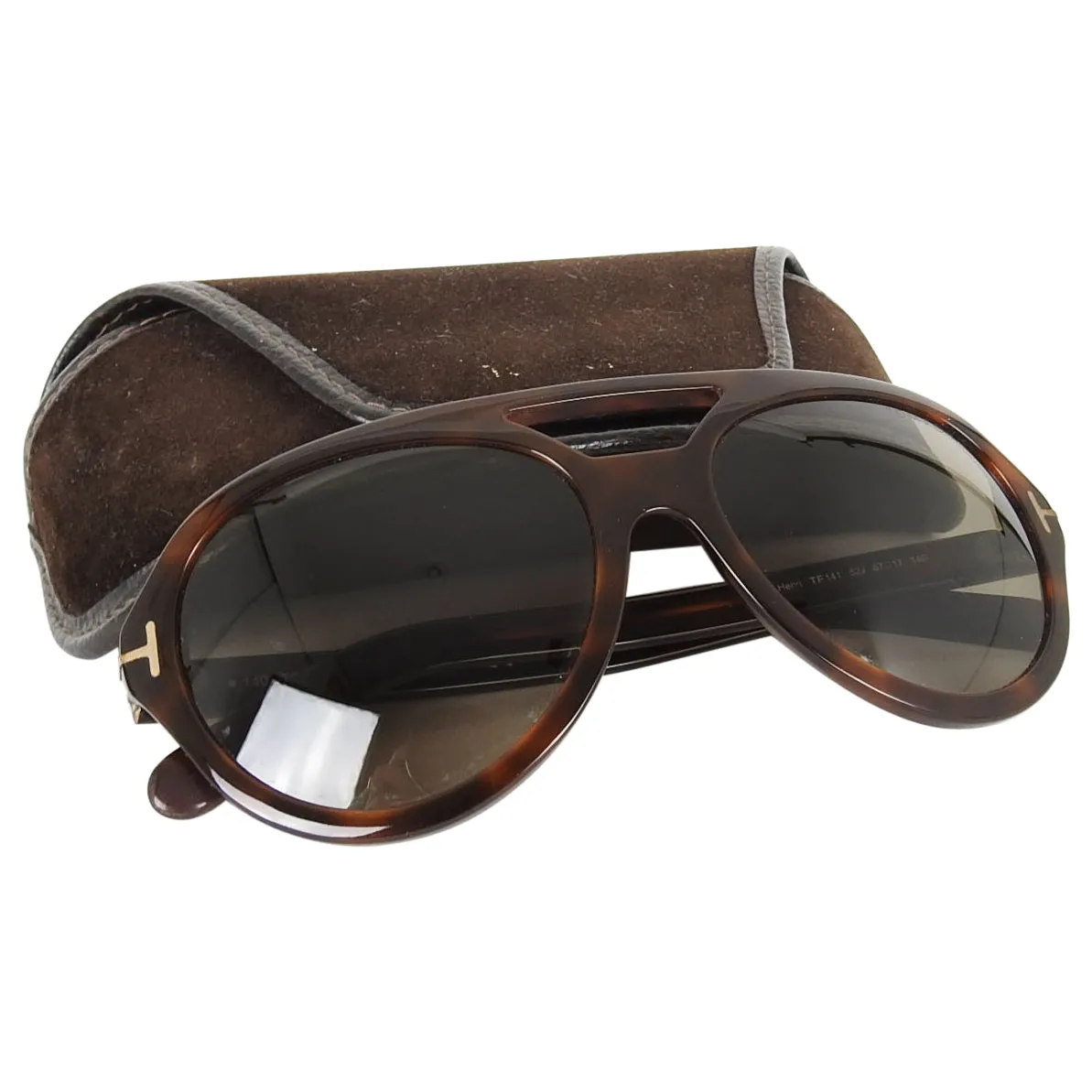 Tom Ford Henri Brown Tortoise Aviator TF-141.