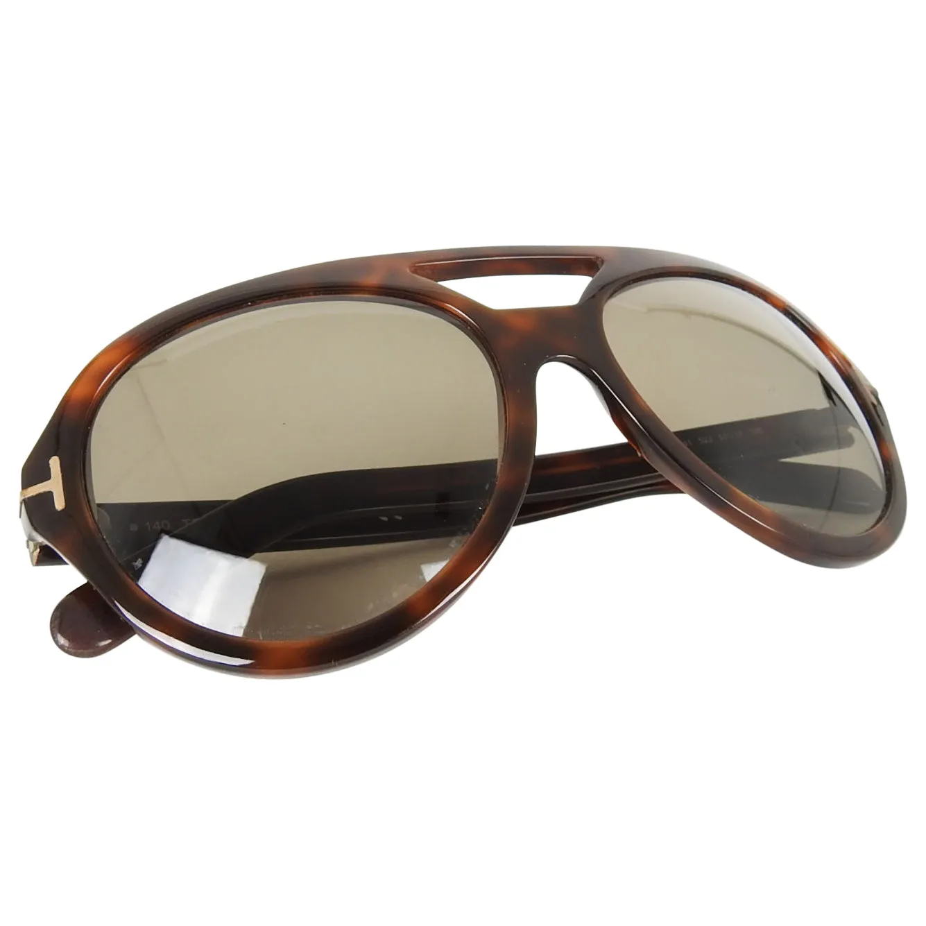 Tom Ford Henri Brown Tortoise Aviator TF-141.
