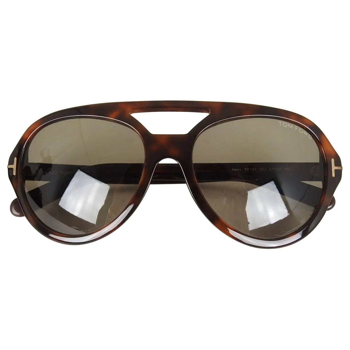Tom Ford Henri Brown Tortoise Aviator TF-141.