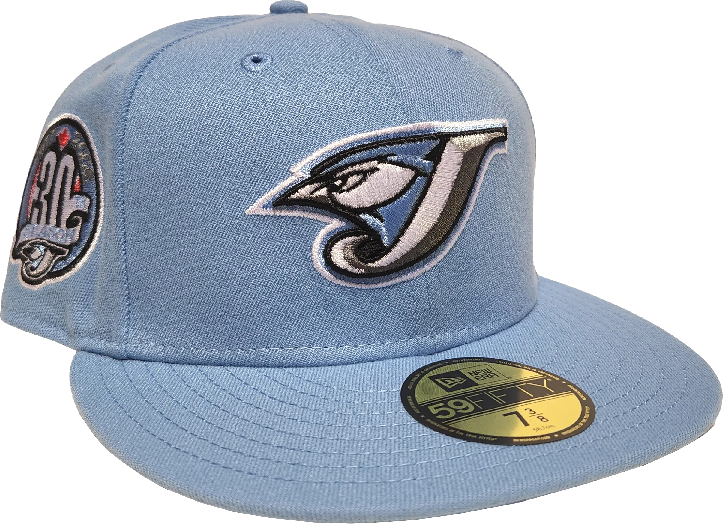 Toronto Blue Jays New Era 59Fifty Fitted Sky Blue 30th Season Side Patch