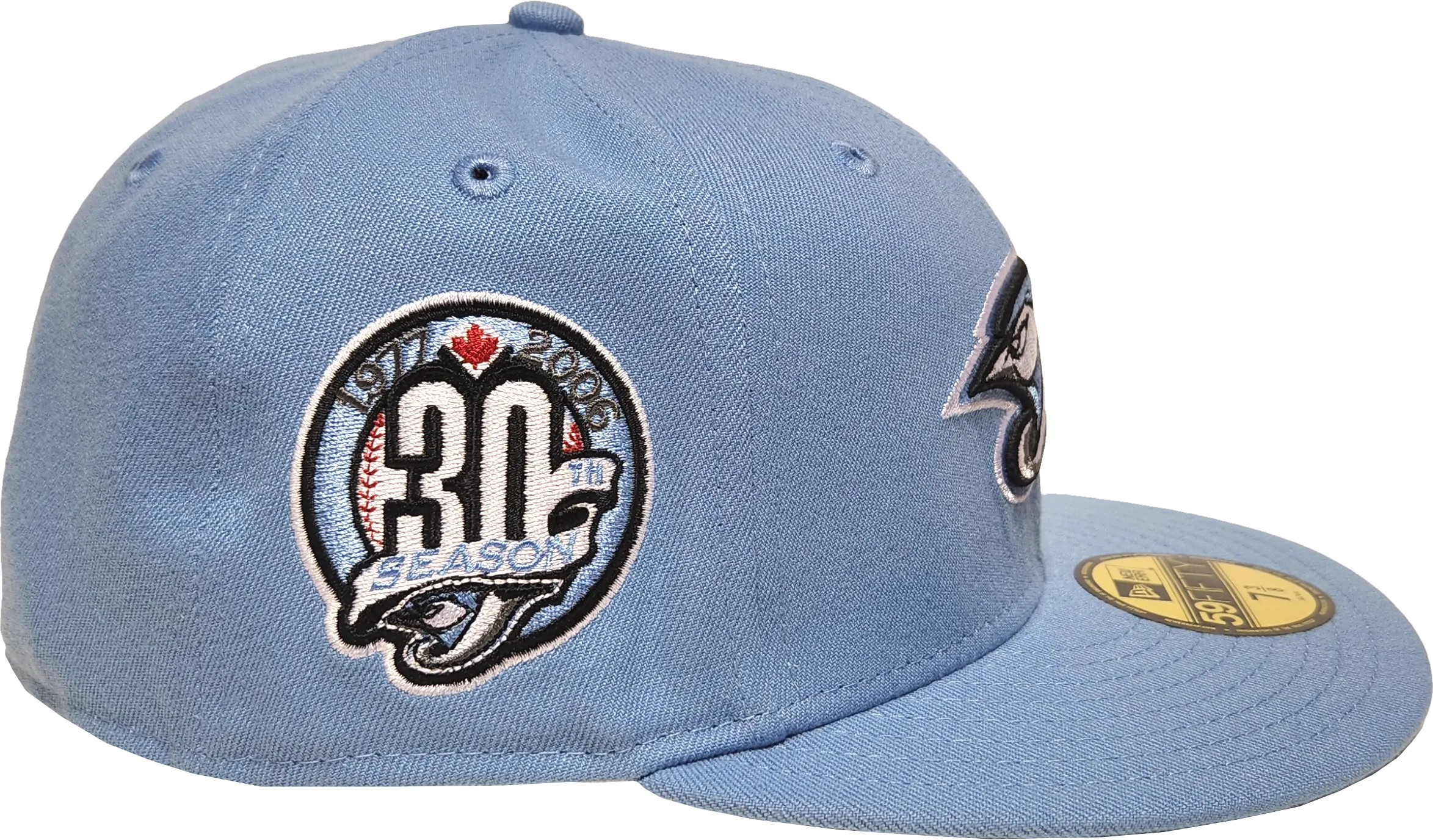 Toronto Blue Jays New Era 59Fifty Fitted Sky Blue 30th Season Side Patch