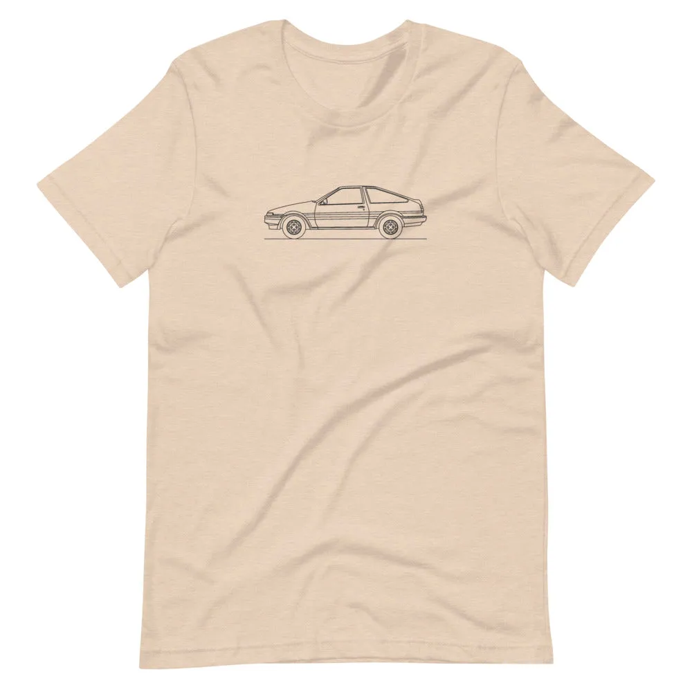 Toyota Corolla AE86 silhouette T-shirt