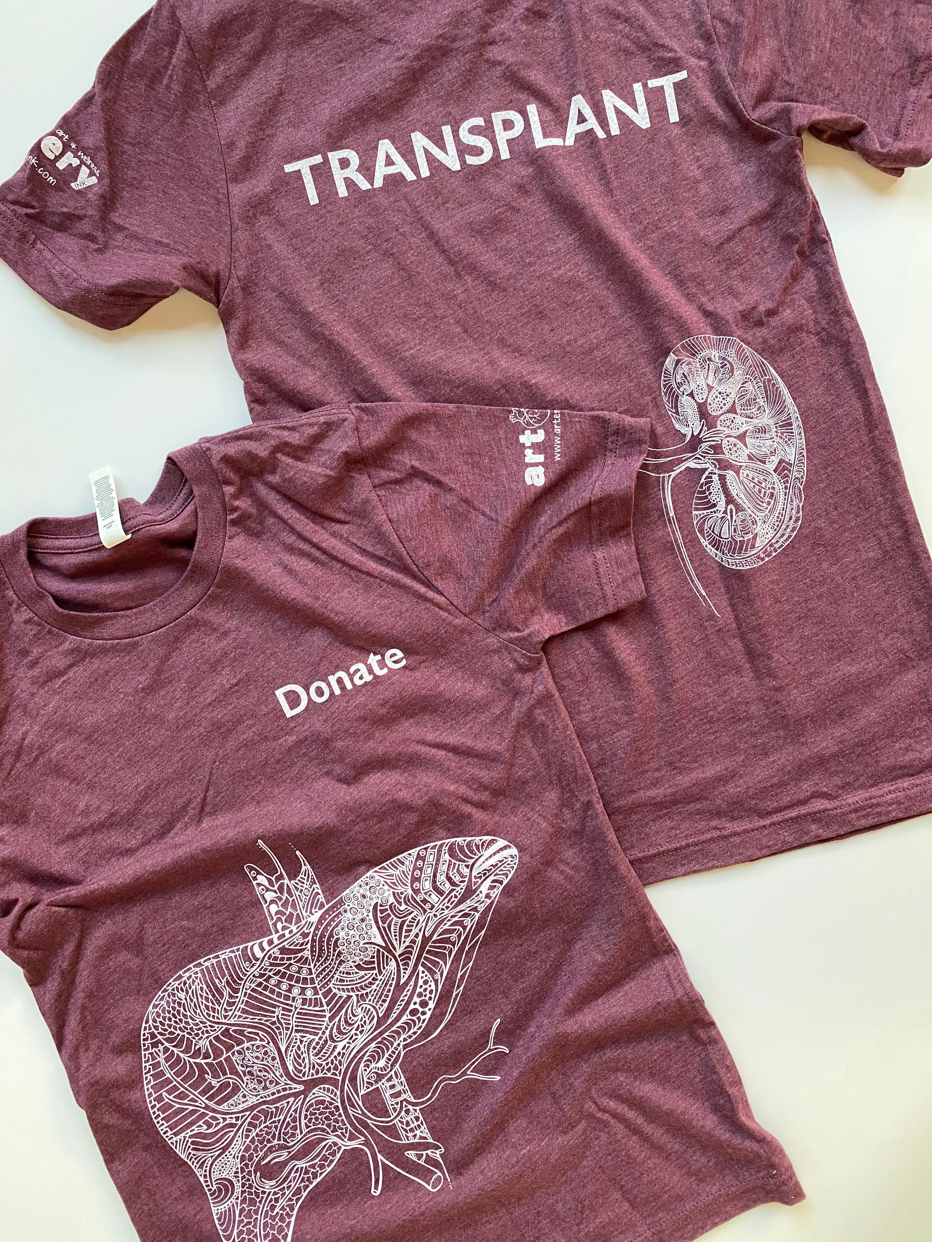 Transplant Awareness - Liver & Kidney Unisex T. Shirt