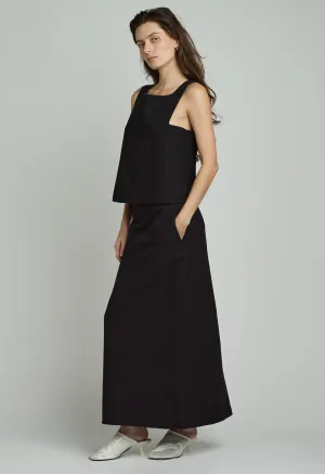 Trevy Tailored Skirt in Black