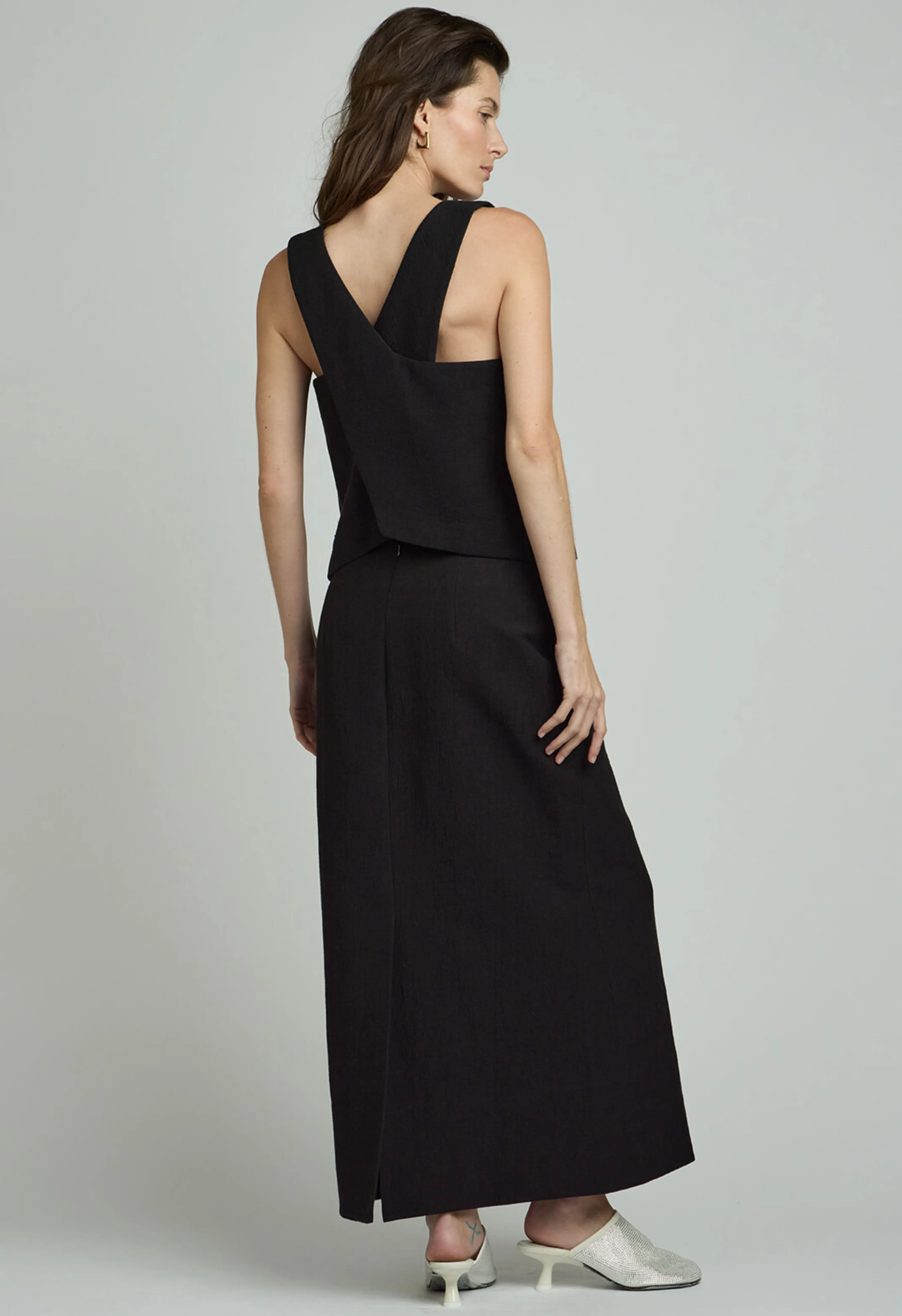 Trevy Tailored Skirt in Black