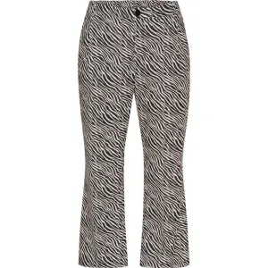 Trousers loose fit zebra print