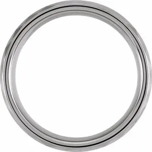 Tungsten Beveled-Edge Band with Acacia Wood Inlay TAR52152 - 8 mm