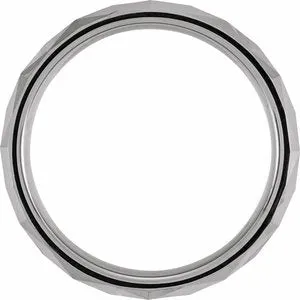 Tungsten Faceted Band TAR52118 - 7 mm