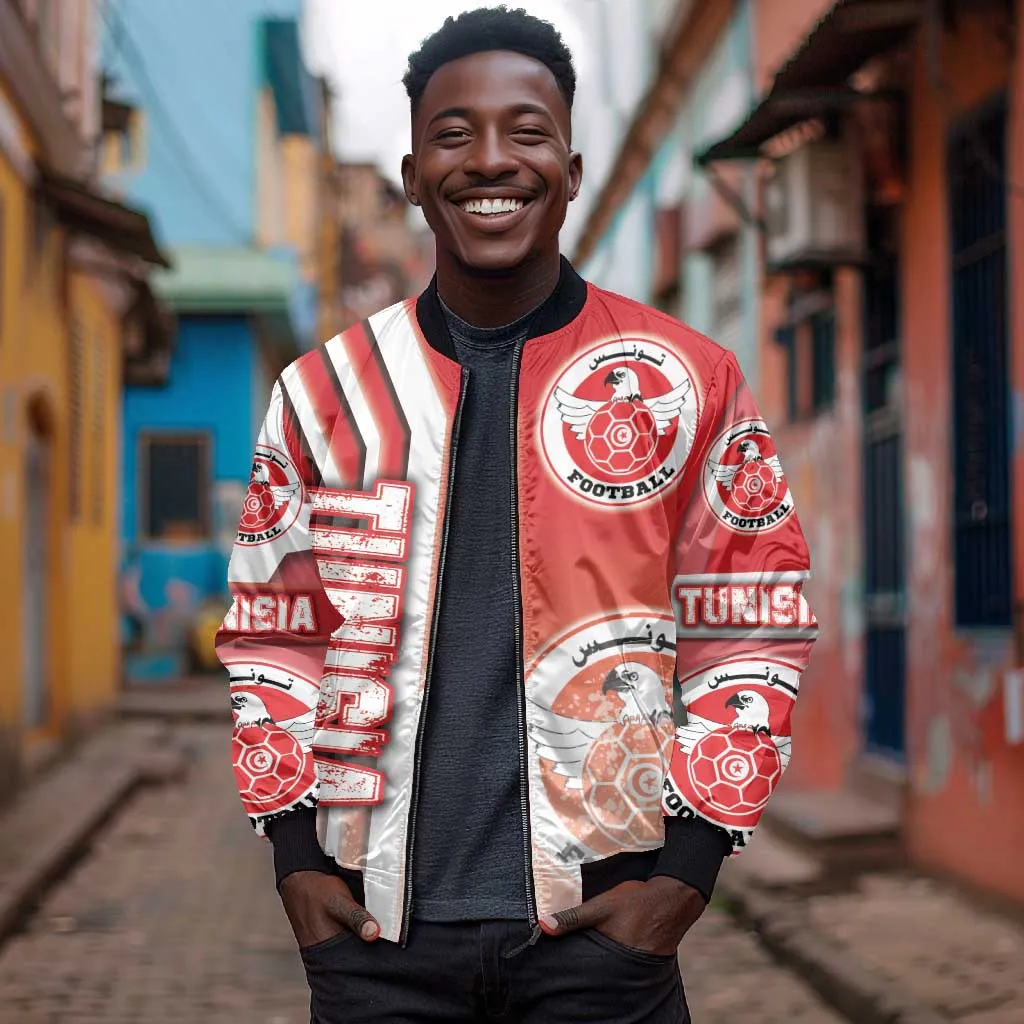 Tunisia Soccer Bomber Jacket Eagles of Carthage Football - Road To Champion DT03