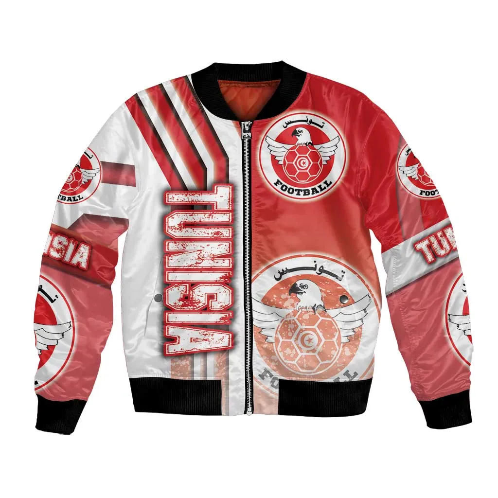 Tunisia Soccer Bomber Jacket Eagles of Carthage Football - Road To Champion DT03