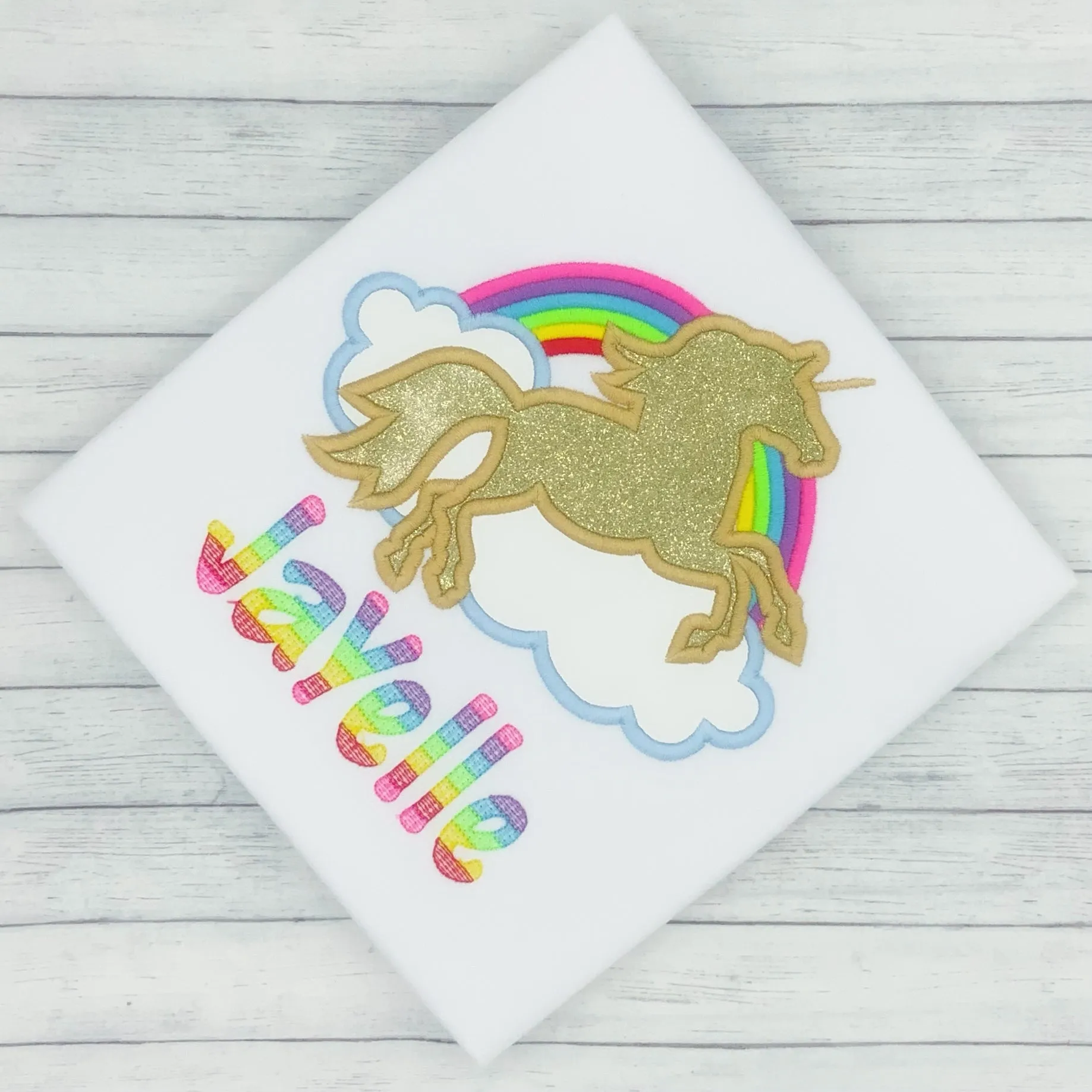 Unicorn Rainbow - Name Shirt