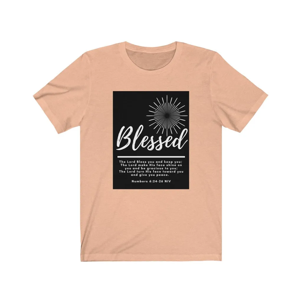 Unisex Jersey Short Sleeve Tee (Black Love Rocks Original Design - BLESSED)