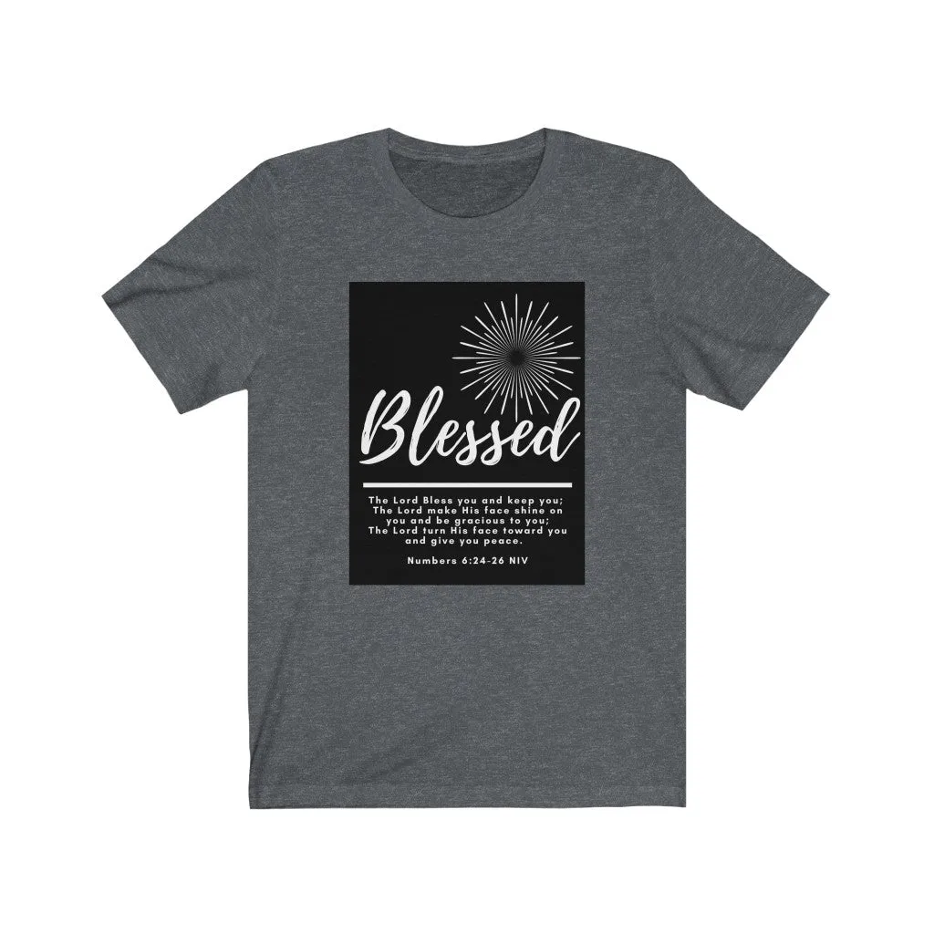 Unisex Jersey Short Sleeve Tee (Black Love Rocks Original Design - BLESSED)
