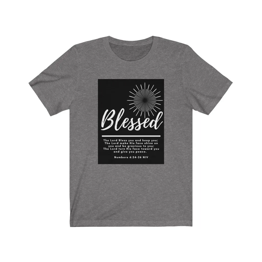 Unisex Jersey Short Sleeve Tee (Black Love Rocks Original Design - BLESSED)