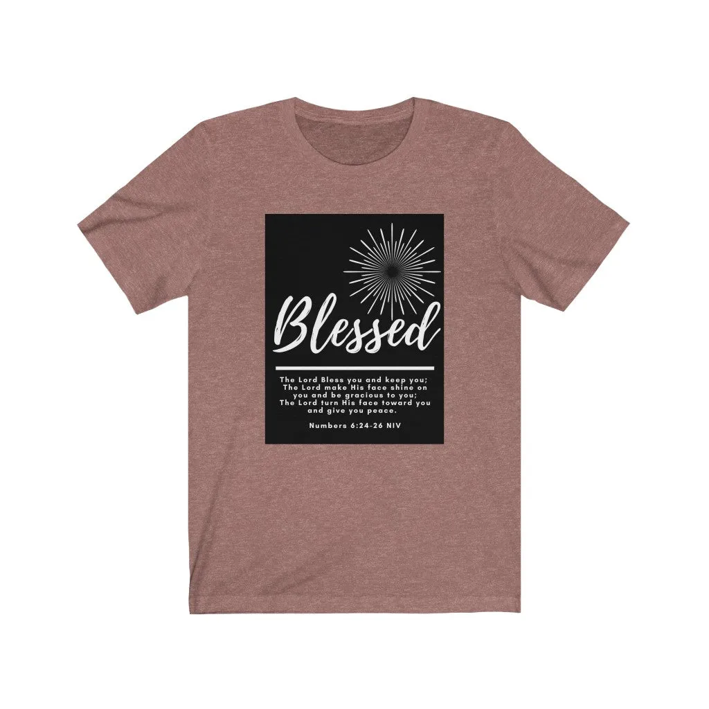 Unisex Jersey Short Sleeve Tee (Black Love Rocks Original Design - BLESSED)