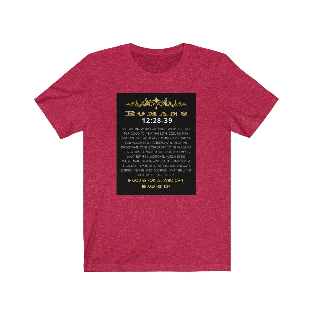 Unisex Jersey Short Sleeve Tee (Black Love Rocks Original Designs - Romans 8)
