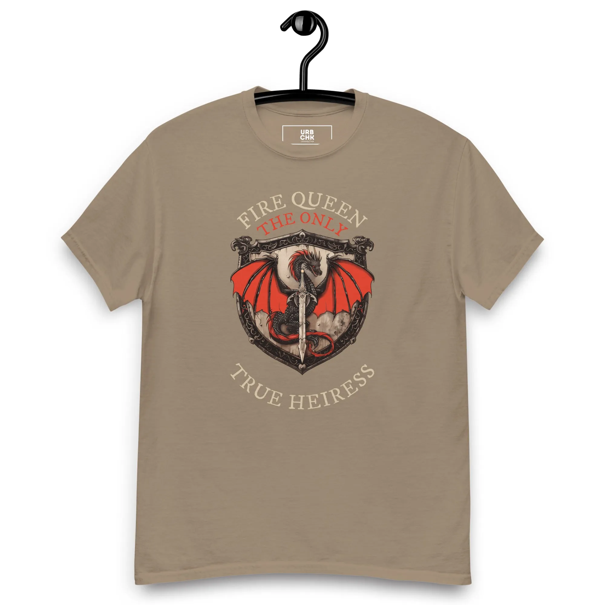 URBANITYCHEK FIRE QUEEN CREW GRAPHIC T-SHIRT