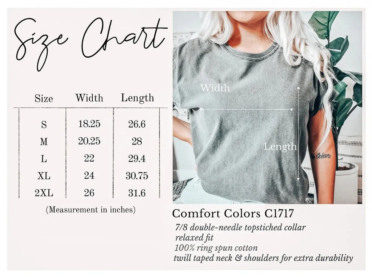 Varsity Letter Lucky Shamrock Comfort Color Tee