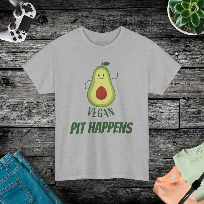 Vegan Pit Happens Heavy Cotton Tee