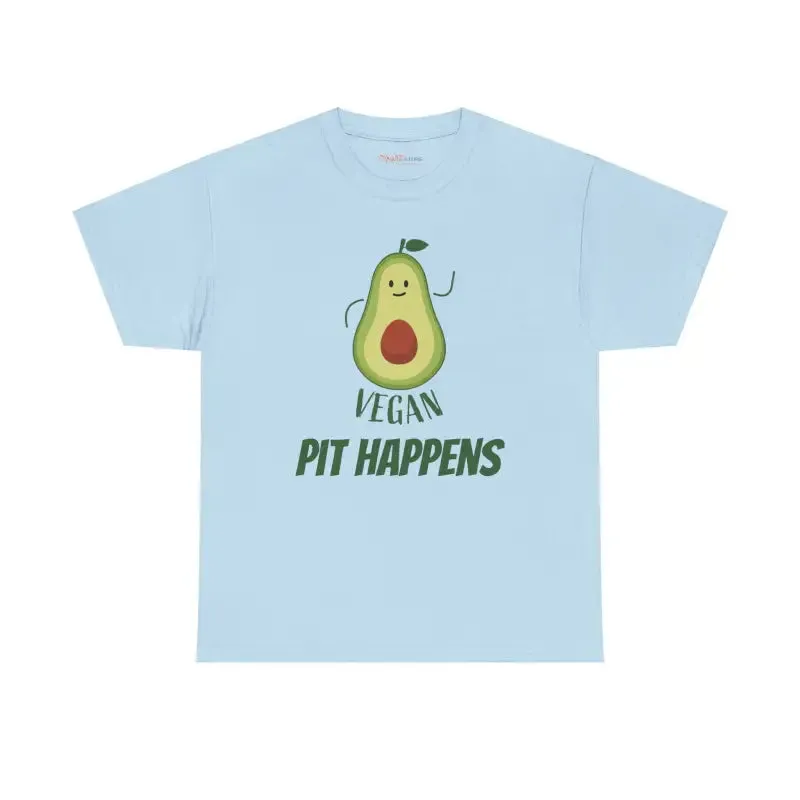 Vegan Pit Happens Heavy Cotton Tee