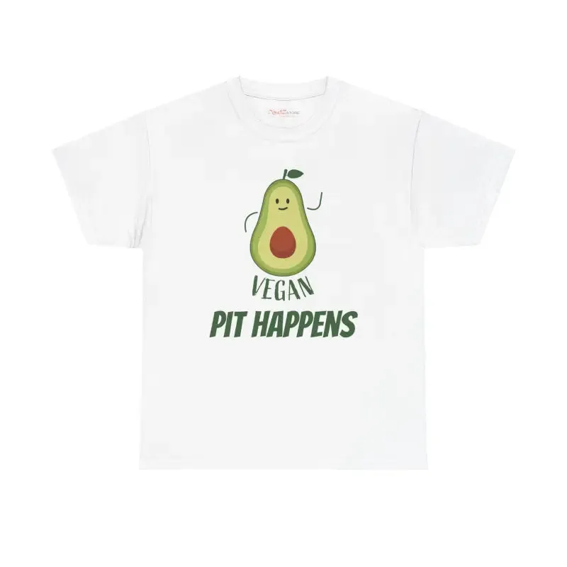 Vegan Pit Happens Heavy Cotton Tee