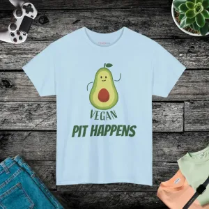 Vegan Pit Happens Heavy Cotton Tee