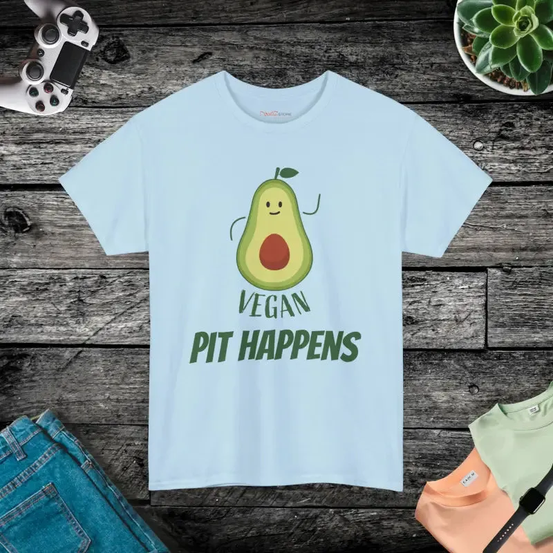Vegan Pit Happens Heavy Cotton Tee