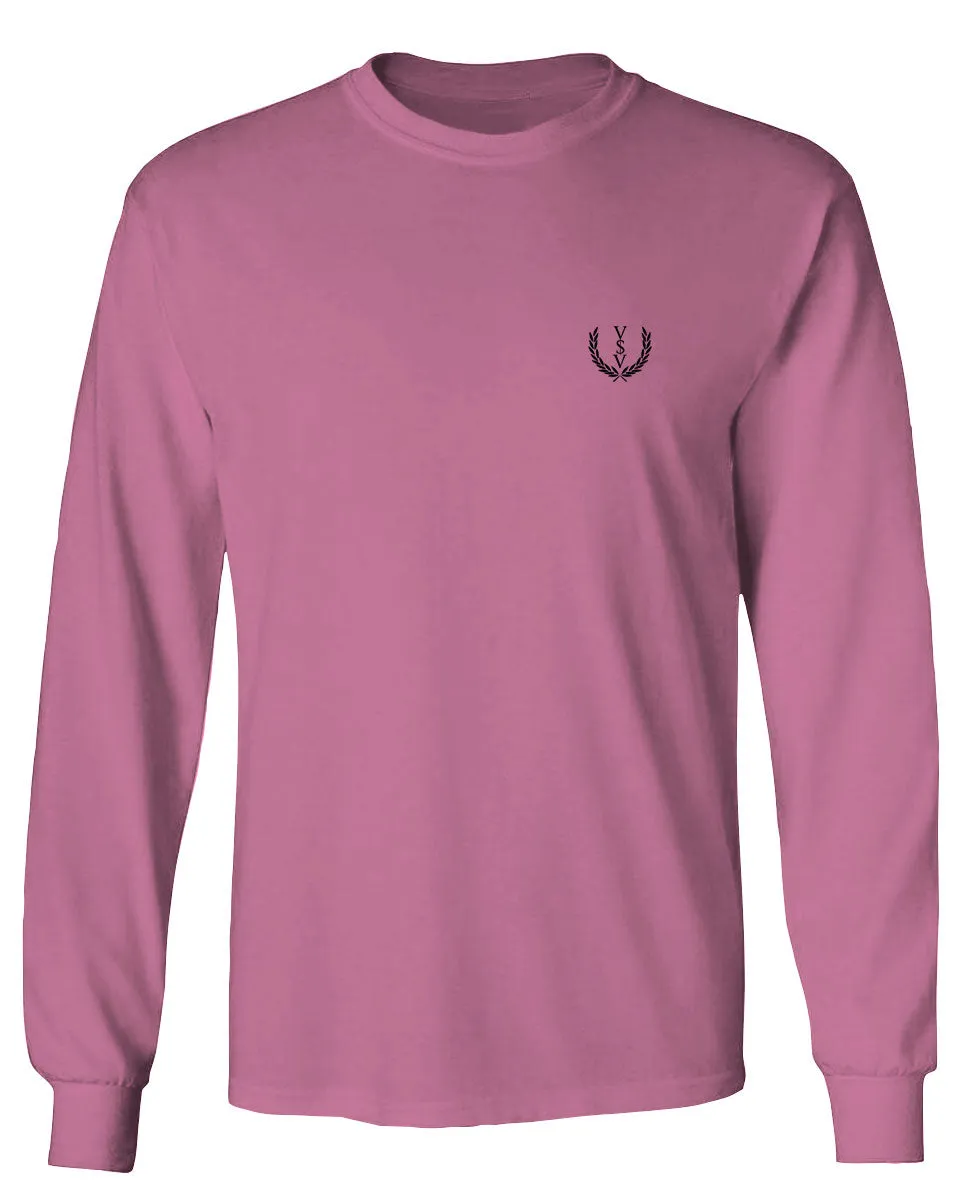 VICES AND VIRTUESS Cool Small Logo Seal Good Vibe mens Long sleeve t shirt