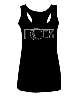VICES AND VIRTUESS Funny Fuck You Fonts Sarcastic Hilarious tee  women's Tank Top sleeveless Racerback
