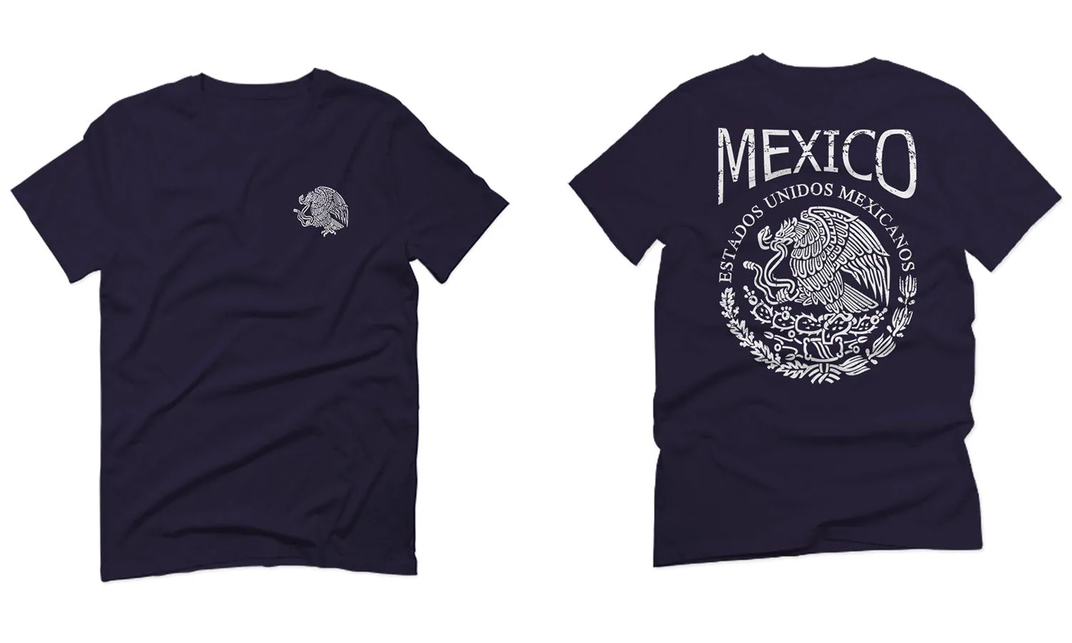 VICES AND VIRTUESS Hecho En Mexico Mexican Flag Coat of Arms Escudo Mexicano For men T Shirt