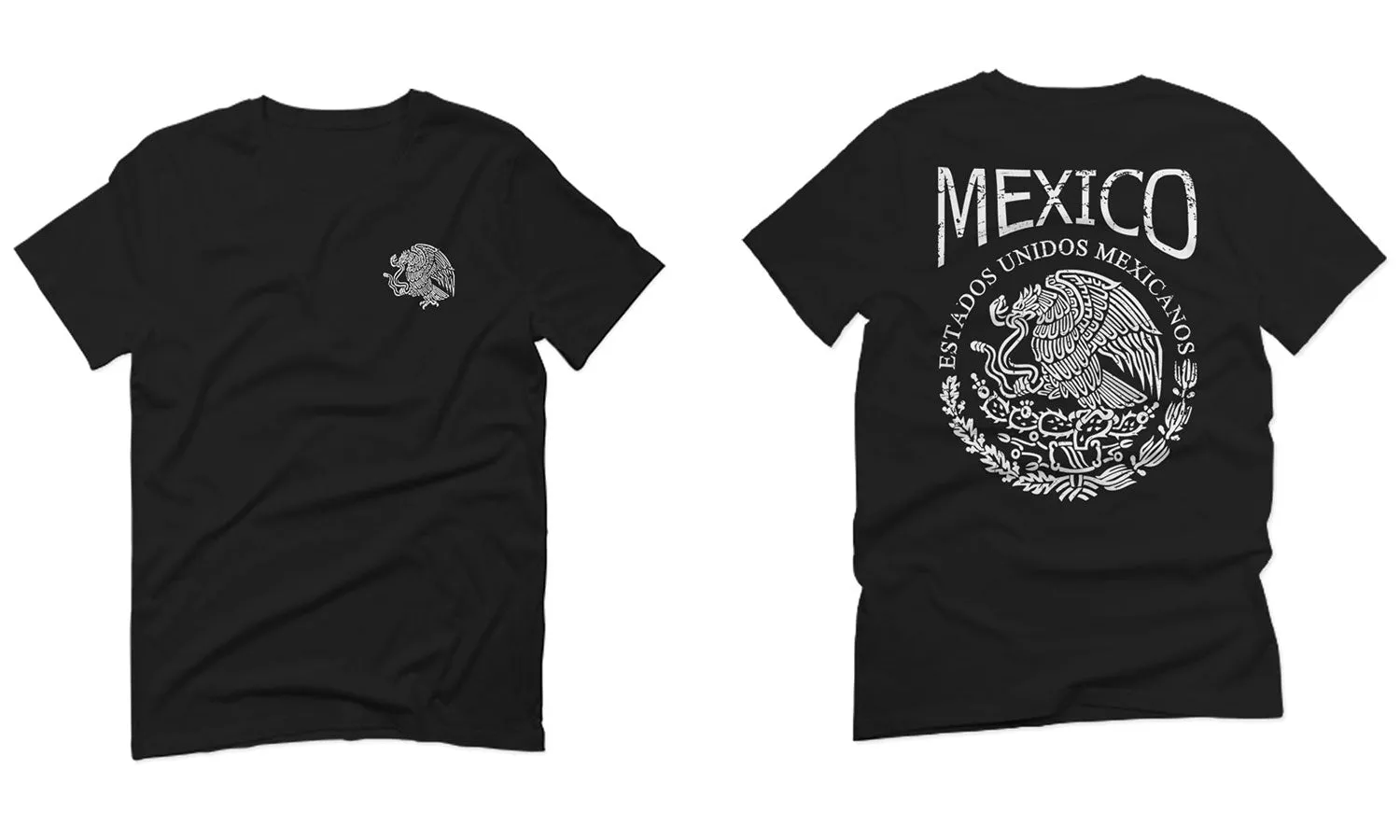 VICES AND VIRTUESS Hecho En Mexico Mexican Flag Coat of Arms Escudo Mexicano For men T Shirt
