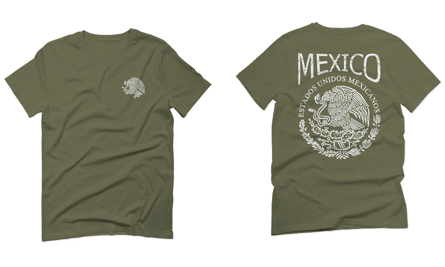 VICES AND VIRTUESS Hecho En Mexico Mexican Flag Coat of Arms Escudo Mexicano For men T Shirt