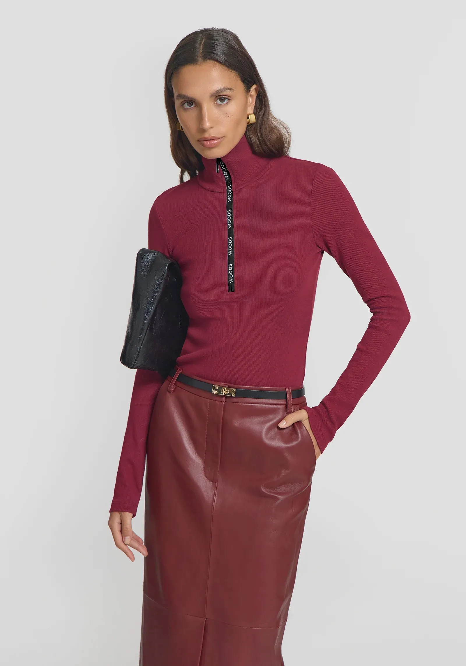 Viktoria & Woods V&W Rib Turtleneck - Sangria
