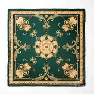 VINTAGE GREEK SILK POCKET SQUARE
