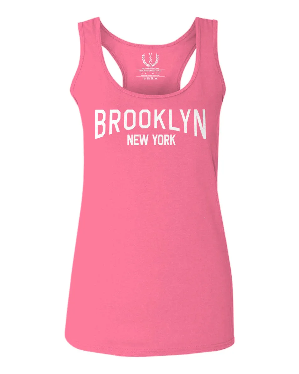 Vintage New York Brooklyn NYC Cool Hipster Street wear  women's Tank Top sleeveless Racerback