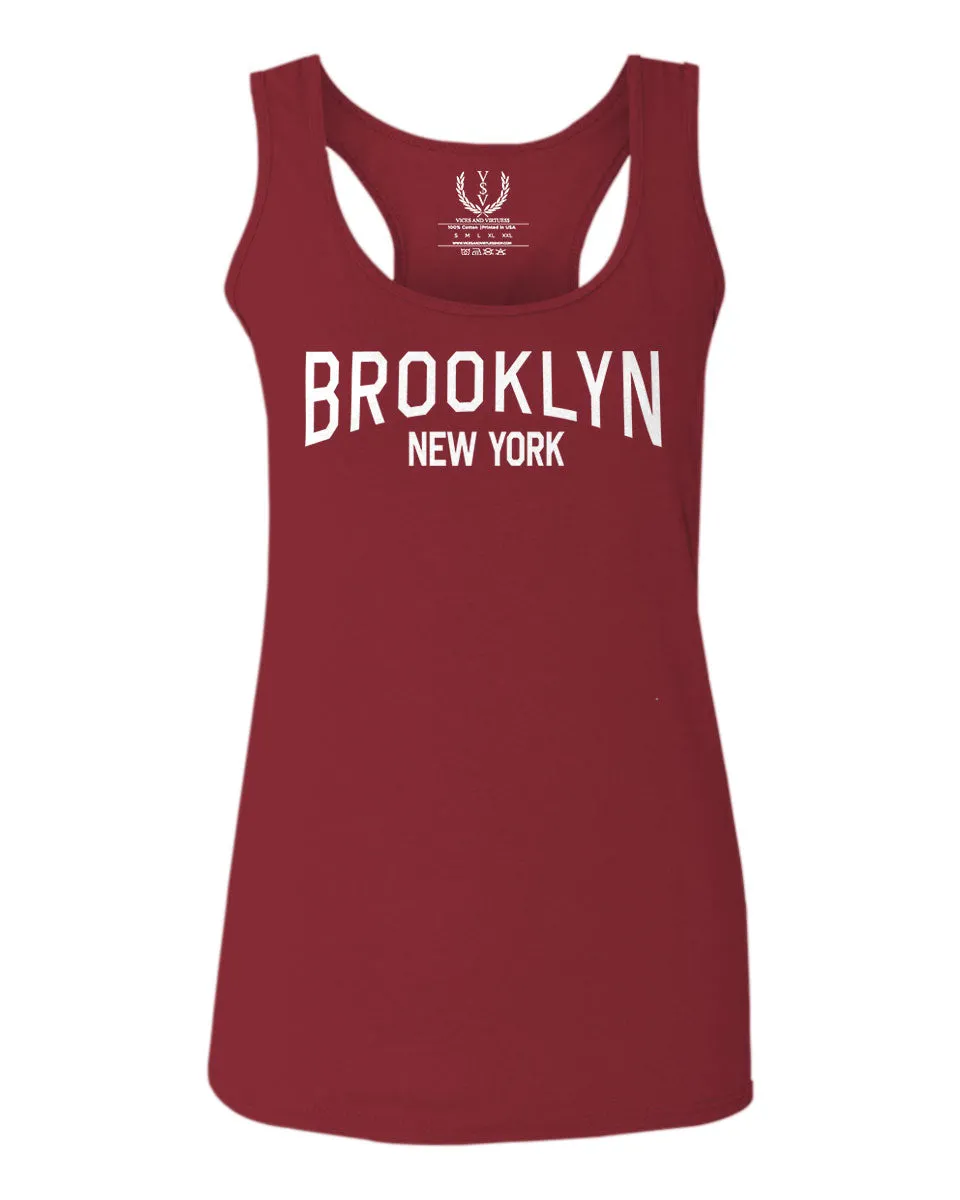Vintage New York Brooklyn NYC Cool Hipster Street wear  women's Tank Top sleeveless Racerback