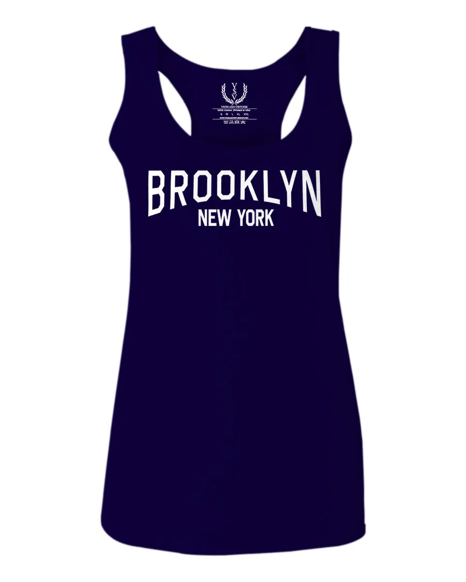 Vintage New York Brooklyn NYC Cool Hipster Street wear  women's Tank Top sleeveless Racerback