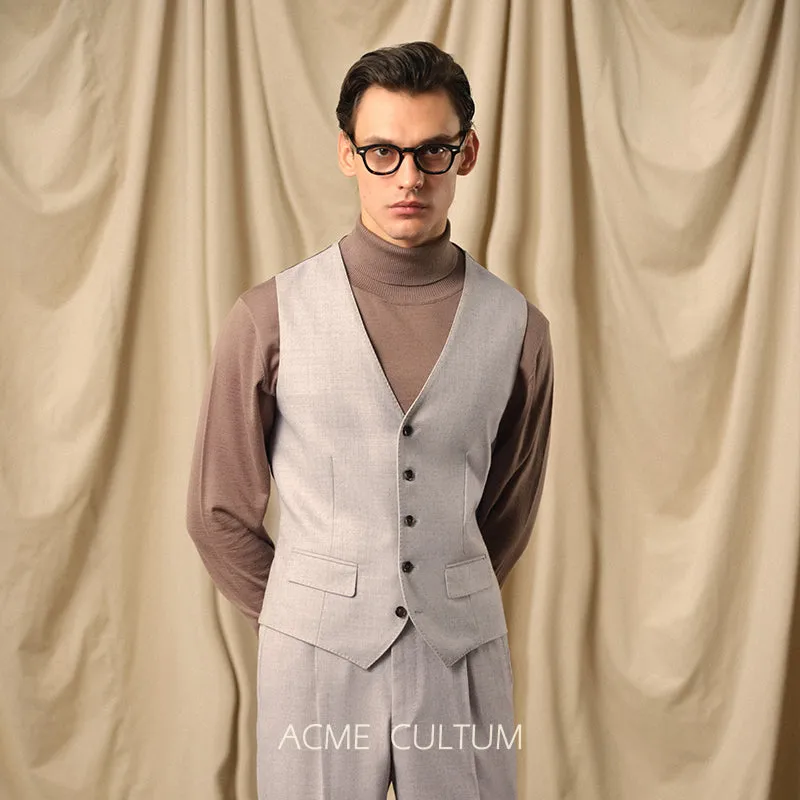 Virgin Wool Suit Vest
