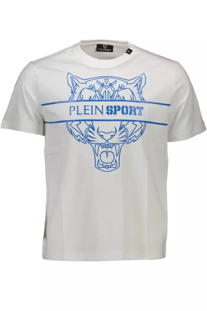 White Cotton Men T-Shirt