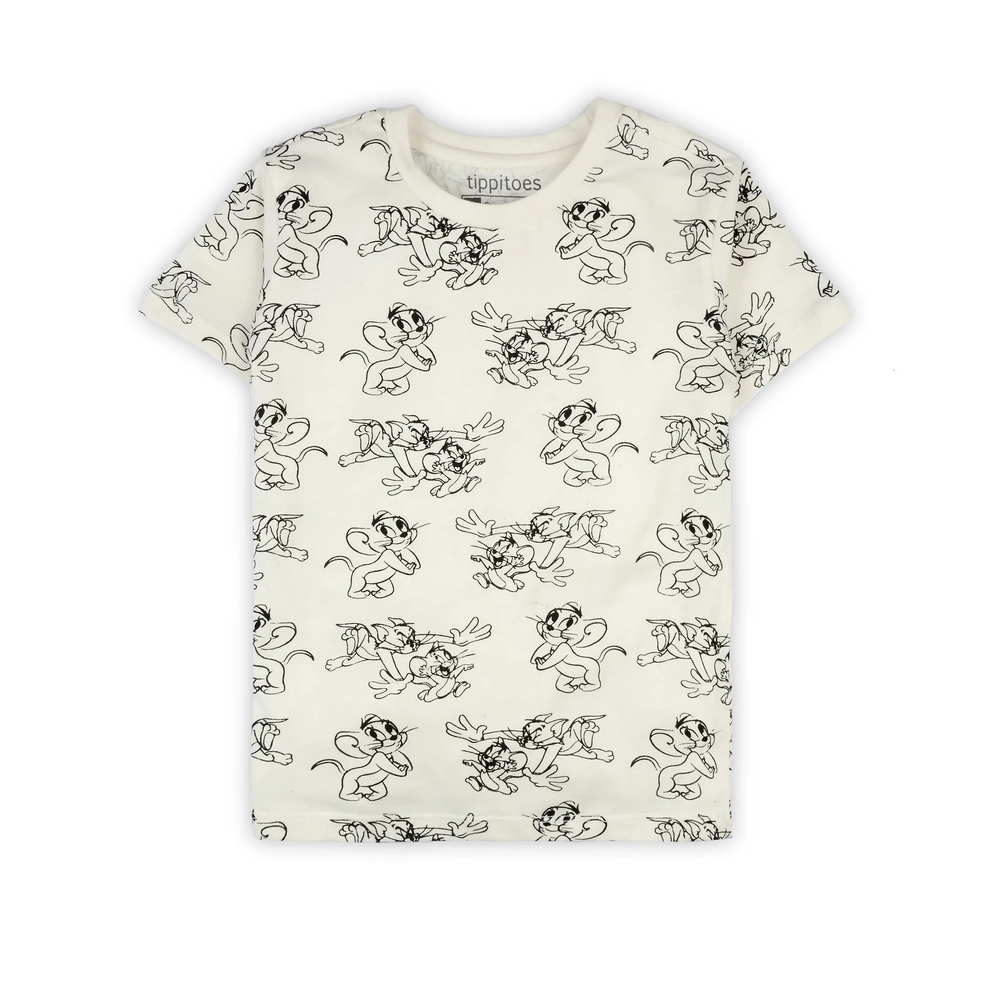 White Tom & Jerry Tee