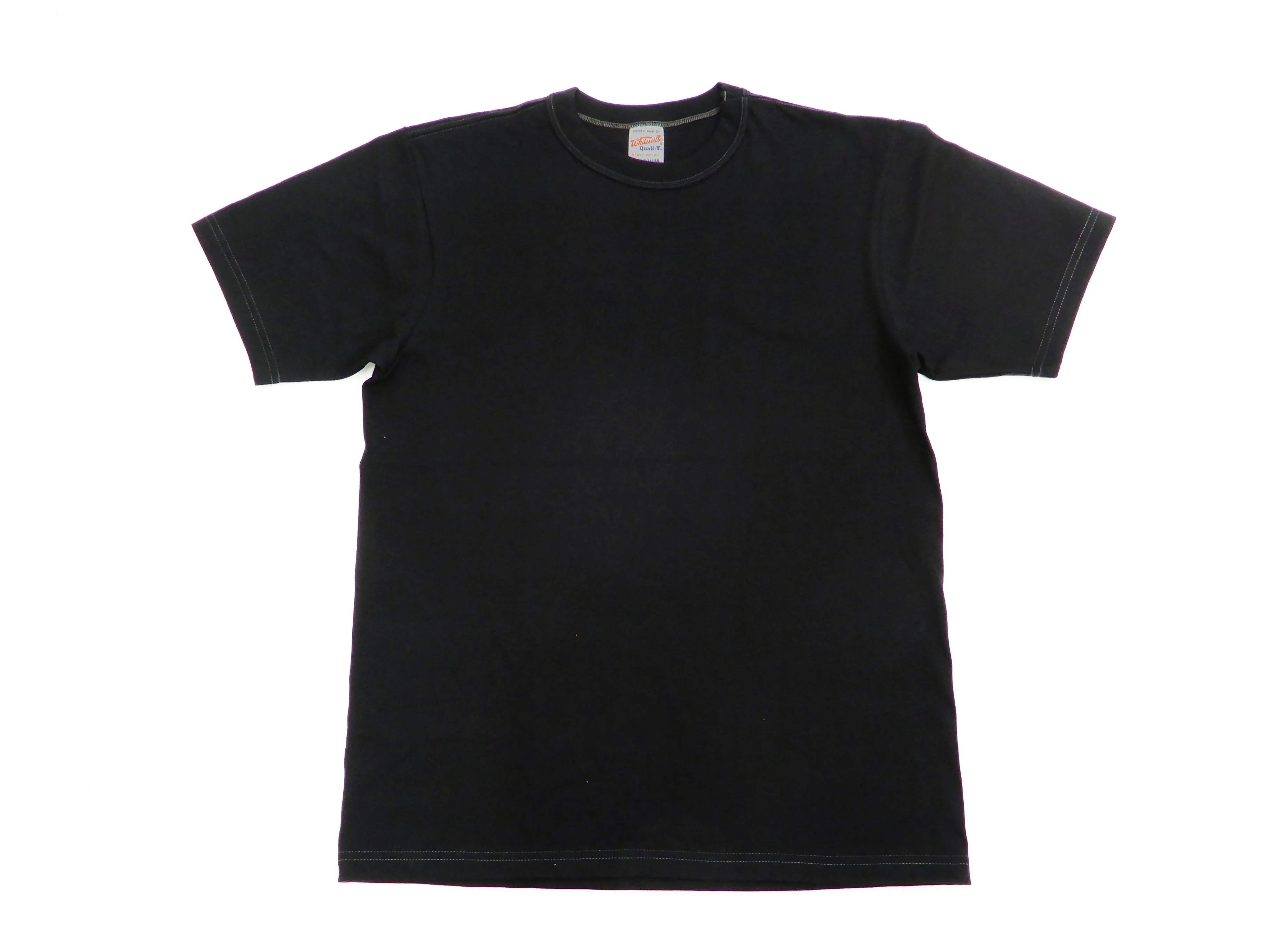 Whitesville 2-Pack T-shirts Men's Plain Short Sleeve Loopwheeled Tees by Toyo Enterprises WV73544 119 Black