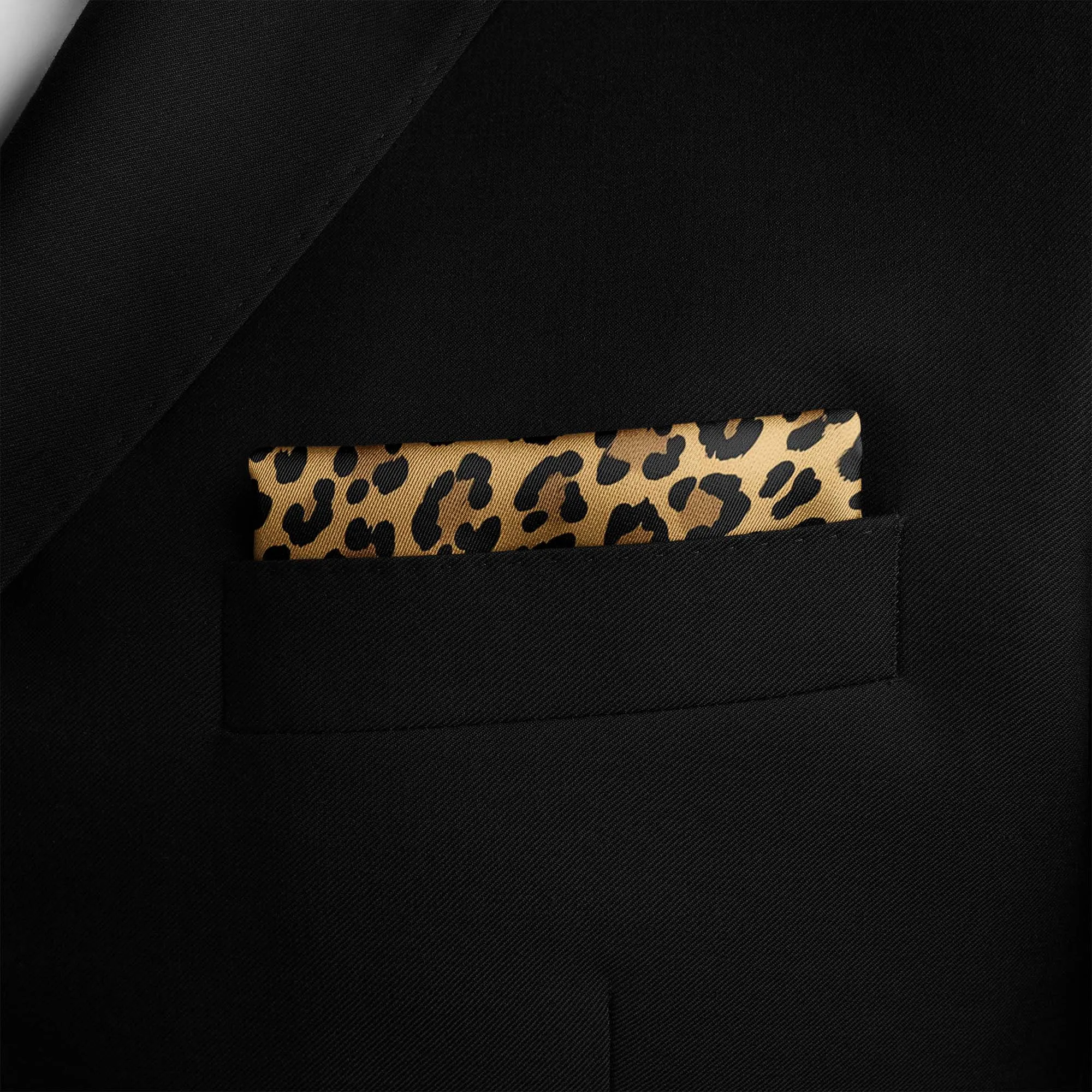 WILD ANIMAL SILK POCKET SQUARE