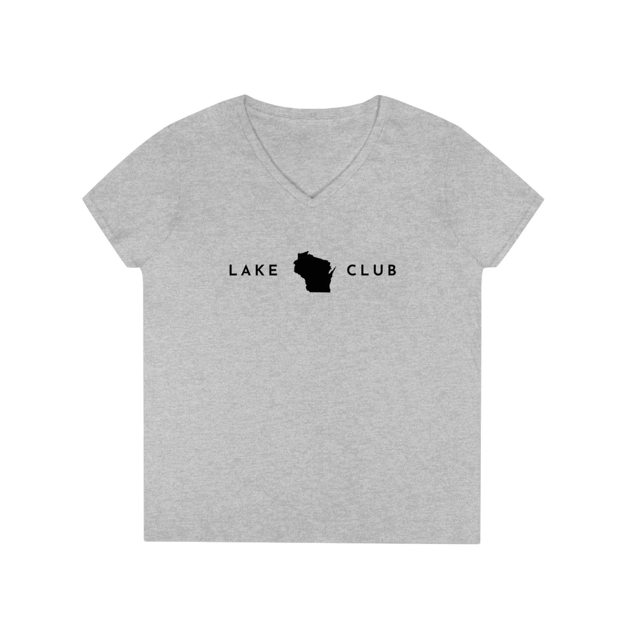 Wisconsin - Lake Club - Ladies' V-Neck T-Shirt