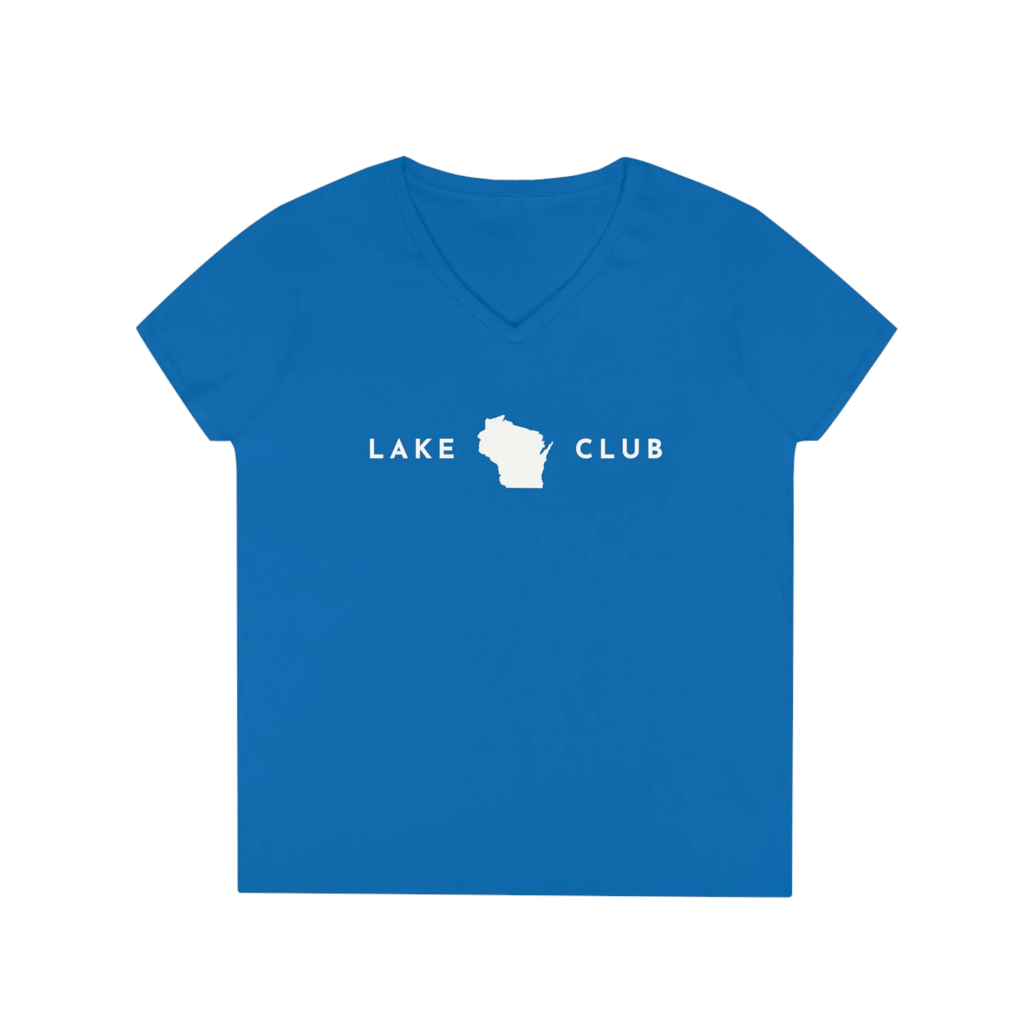 Wisconsin - Lake Club - Ladies' V-Neck T-Shirt