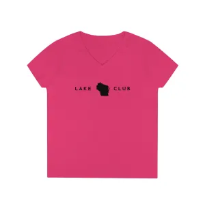 Wisconsin - Lake Club - Ladies' V-Neck T-Shirt