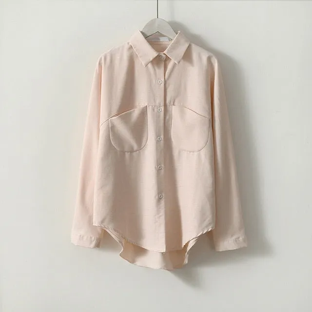 Women Summer Blouse Korean Long Sleeve Womens Tops And Blouses Vintage Women Shirts Blusas Roupa Feminina Tops